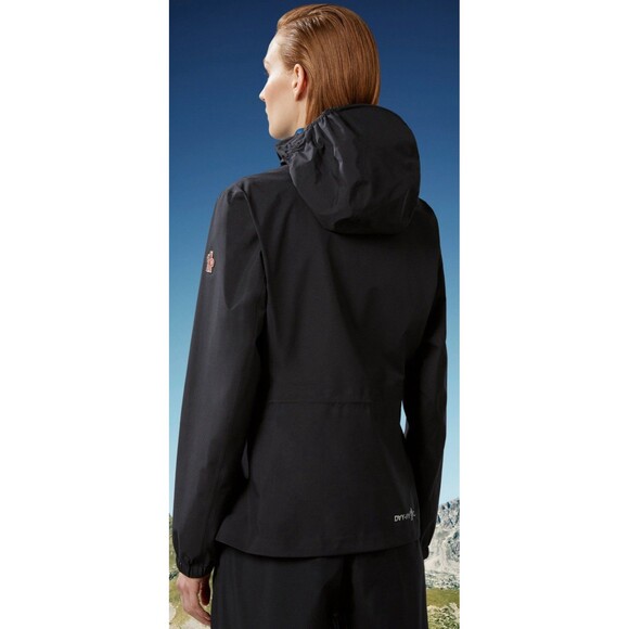 Moncler Grenoble Valles Jacket Women’s Size 2 US 6 Black GORE-TEX Hooded NWT - Picture 4 of 11